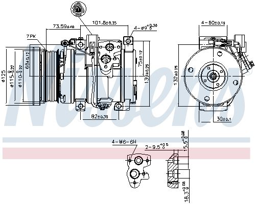 Nissens 890871 Компресор, система кондиціонування повітря
