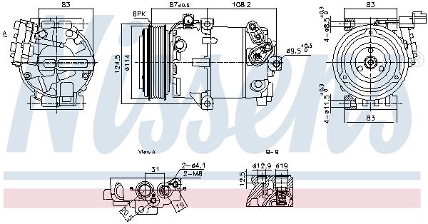 Nissens 890897 Компресор кондиціонера First Fit