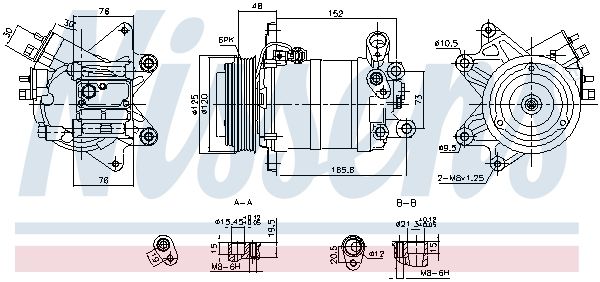 Nissens 890913 Компресор кондиціонера First Fit