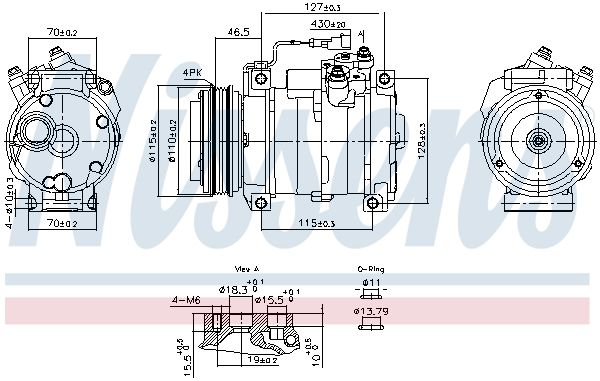 Nissens 891005 Компресор кондиціонера First Fit