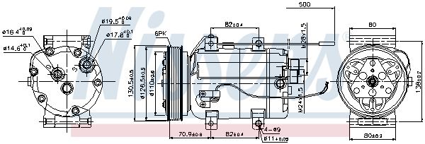 Nissens 89101 Компресор кондиціонера First Fit