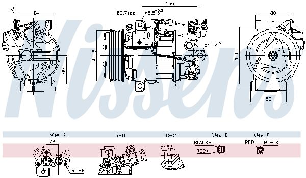 Nissens 891042 Компресор кондиціонера First Fit