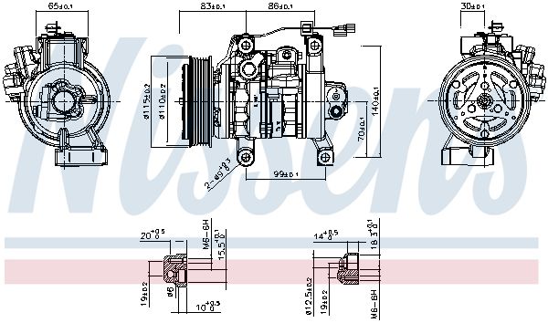 Nissens 891130 Компресор кондиціонера
