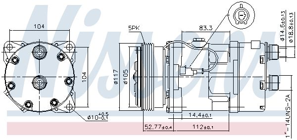 Nissens 89123 Компресор кондиціонера First Fit