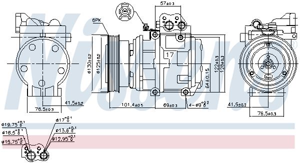 Nissens 89153 Компресор, система кондиціонування повітря