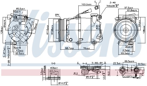Nissens 89234 Компресор кондиціонера First Fit