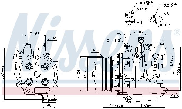 Nissens 89247 Компресор, система кондиціонування повітря