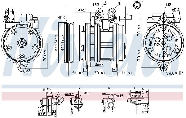 Nissens 89263 Компресор кондиціонера First Fit