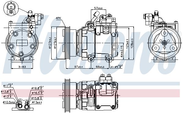 Nissens 89277 Компресор кондиціонера First Fit