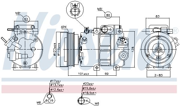 Nissens 89293 Компресор кондиціонера First Fit