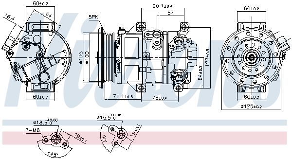 Nissens 89309 Компресор кондиціонера First Fit