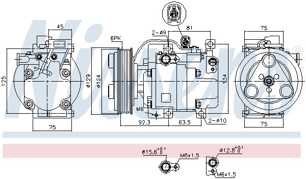 Nissens 89311 Компресор кондиціонера First Fit