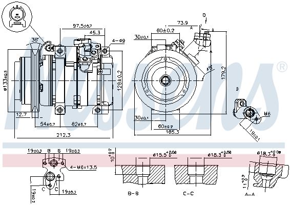 Nissens 89312 Компресор кондиціонера First Fit