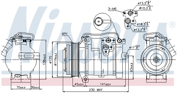Nissens 89315 Компресор кондиціонера First Fit
