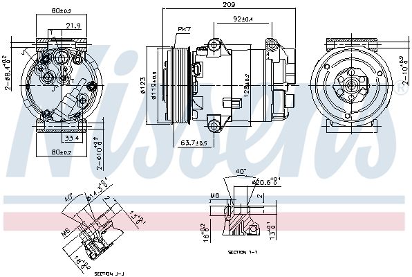 Nissens 89323 Компресор кондиціонера First Fit