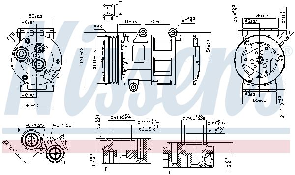 Nissens 89326 Компресор кондиціонера First Fit