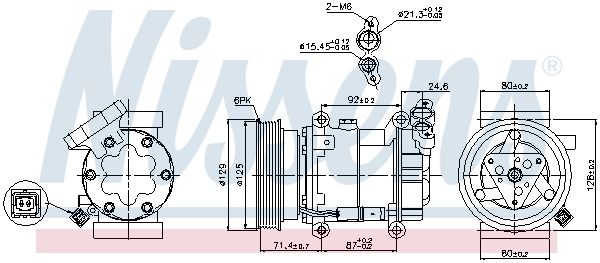 Nissens 89332 Компресор кондиціонера First Fit