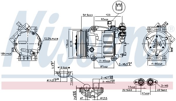 Nissens 89336 Компресор, система кондиціонування повітря