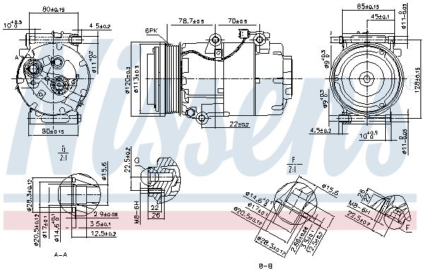 Nissens 89388 Компресор, система кондиціонування повітря