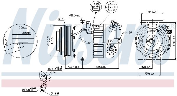 Nissens 89394 Компресор кондиціонера First Fit