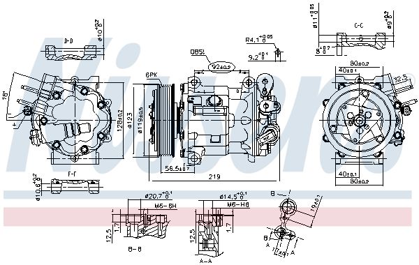 Nissens 89404 Компресор кондиціонера First Fit