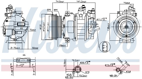 Nissens 89421 Компресор кондиціонера First Fit