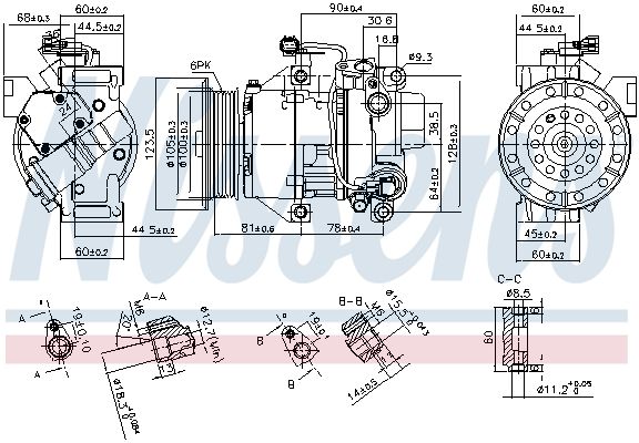 Nissens 89443 Компресор кондиціонера First Fit