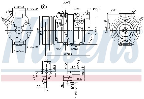 Nissens 89558 Компресор кондиціонера