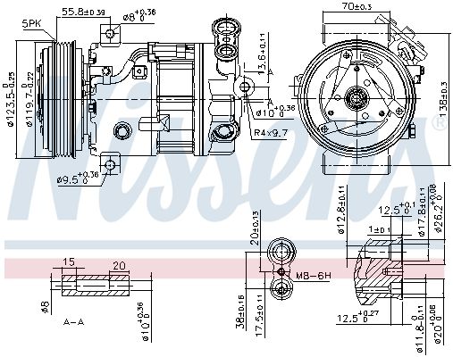 Nissens 89577 Компресор, система кондиціонування повітря