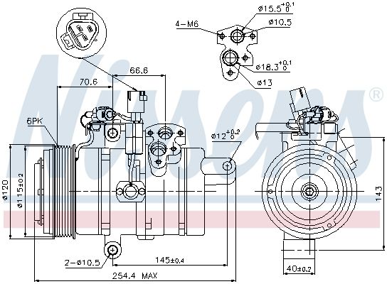 Nissens 89607 Компресор кондиціонера First Fit