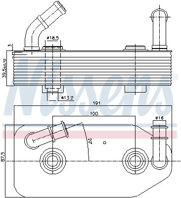 Nissens 90667 Радіатор оливний