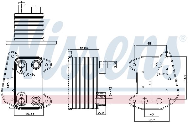 Nissens 90832 Радіатор оливний