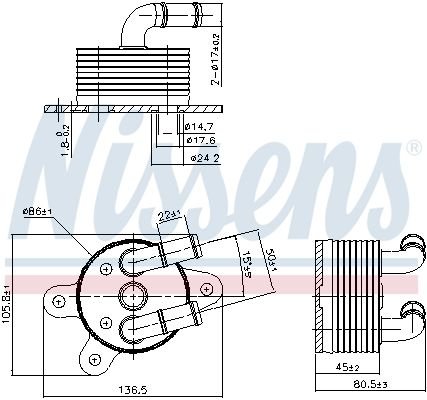 Nissens 90842 Радіатор оливний First Fit