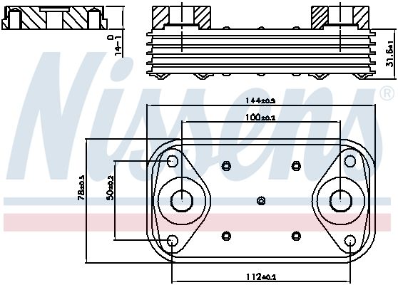 Nissens 90889 Радіатор оливний