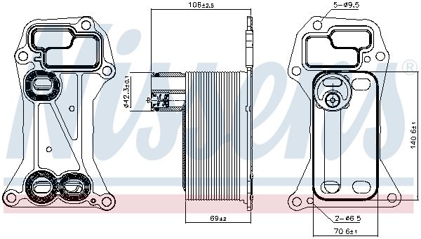 Nissens 90901 Охолоджувач оливи, моторна олива