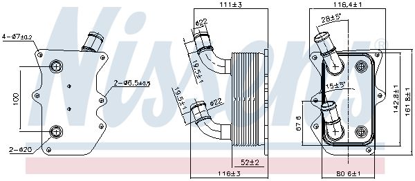 Nissens 90919 Радіатор оливний