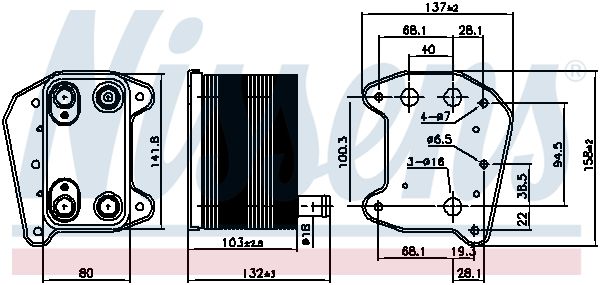 Nissens 90974 Радіатор оливний