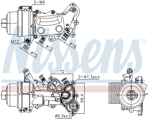 Nissens 90992 Радіатор оливний