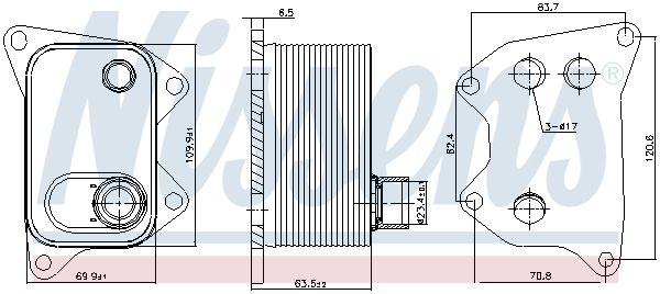 Nissens 90994 Радіатор оливний