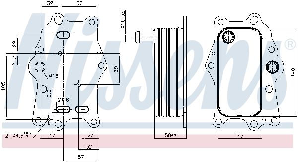 Nissens 91165 Радіатор оливний