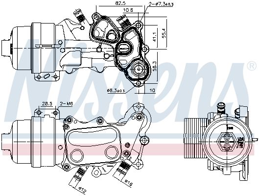 Nissens 91167 Радіатор оливний First Fit