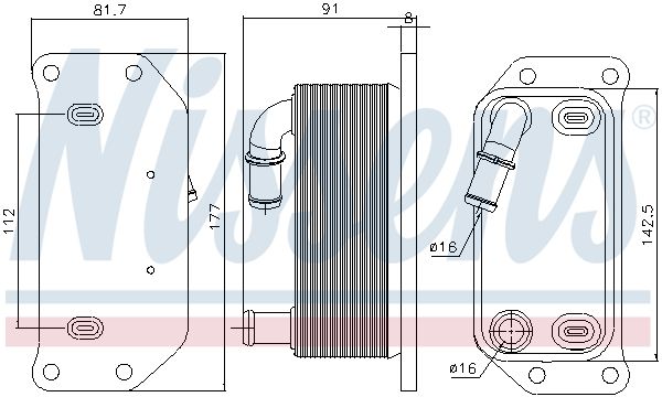 Nissens 91188 Радіатор оливний