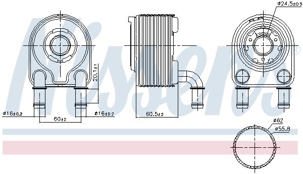 Nissens 91249 Радіатор оливний