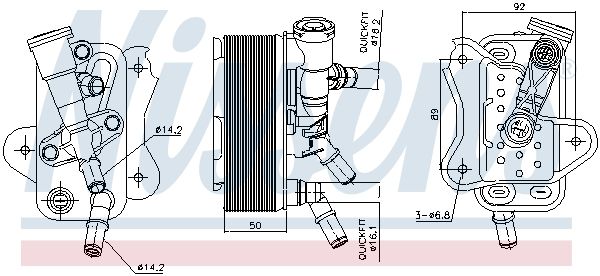 Nissens 91299 Радіатор оливний