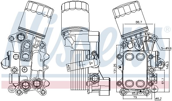 Nissens 91311 Радіатор оливний