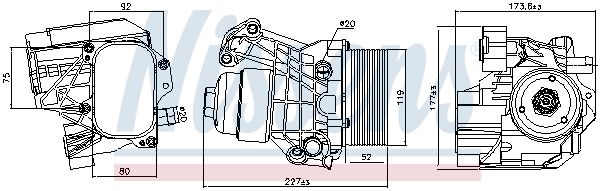 Nissens 91312 Радіатор оливний
