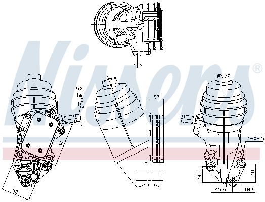 Nissens 91320 Радіатор оливний