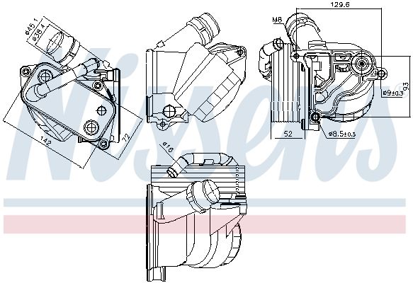 Nissens 91322 Радіатор оливний