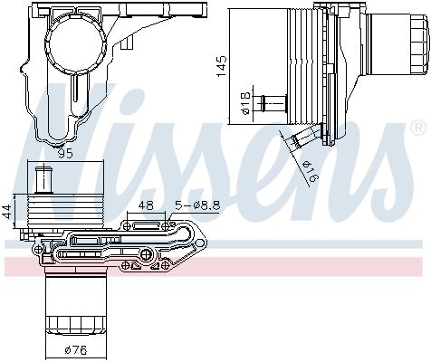 Nissens 91329 Радіатор оливний