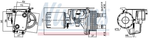 Nissens 91337 Радіатор оливний